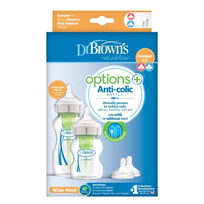 Dr Browns Geniş Ağız Options 2li PP Biberon Seti 150 ml 270 ml