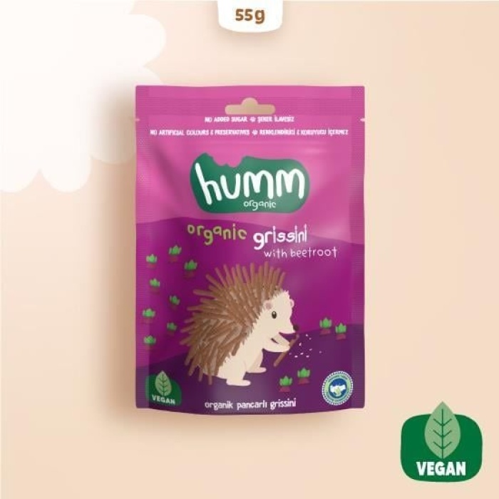 Humm Organik Vegan Pancarlı Grissini 55 Gr