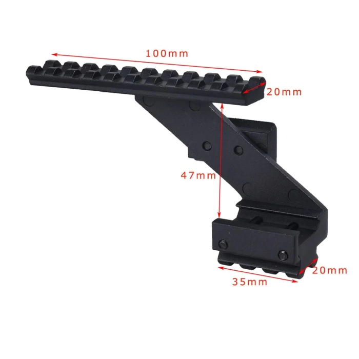 Kapsamı Ray Montajı 22mm Picatinny Üst Alt Ray