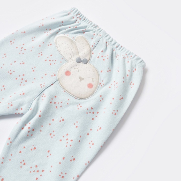 Bibaby Biorganic Pretty Ears Bunny Patikli Pantolon 57814 Mint