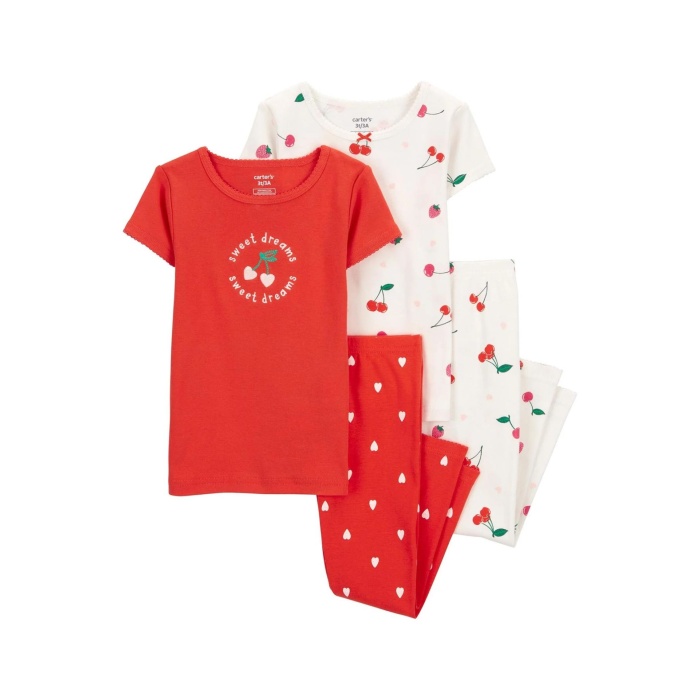 Carters Kız Bebek Pijama Set 1Q514210 Karışık Renkli