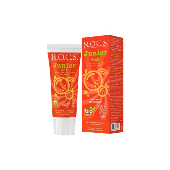 R.O.C.S.Junior Diş Macunu 60ml 6-12 Yaş Meyveli Gökkuşağı