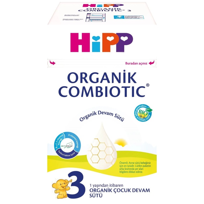 Hipp 3 Organik Combiotic Bebek Sütü 600 Gr