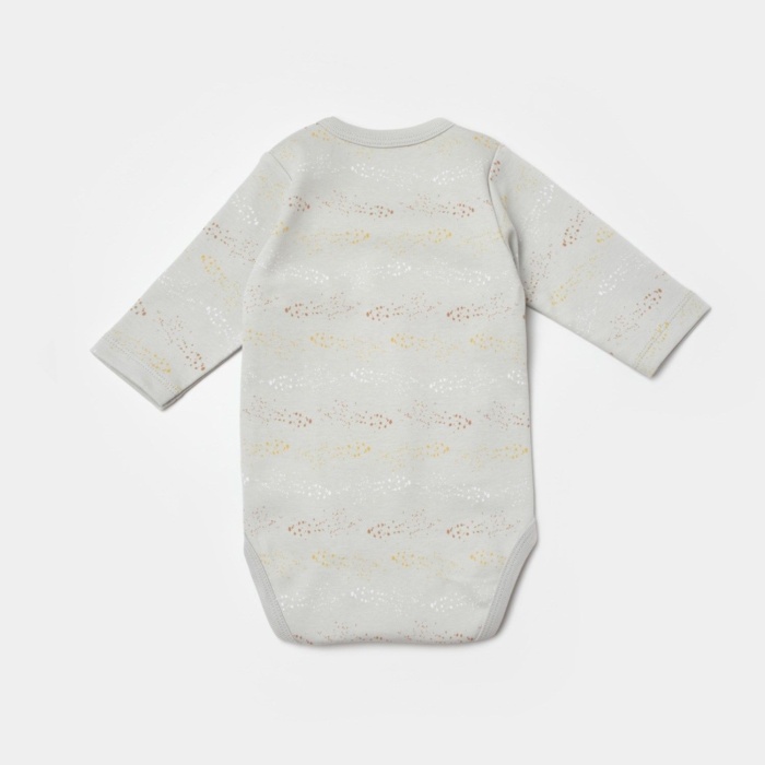 Bibaby Biorganic Penguin Club Bebek Body 56004 Ekru Gri