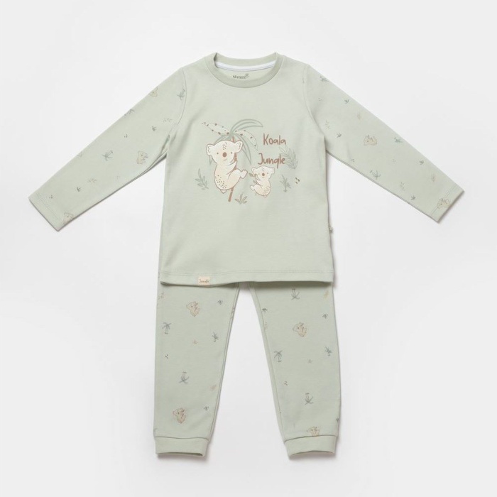 Bibaby Biorganic Koala Jumper Pijama Takım 59778 Mint