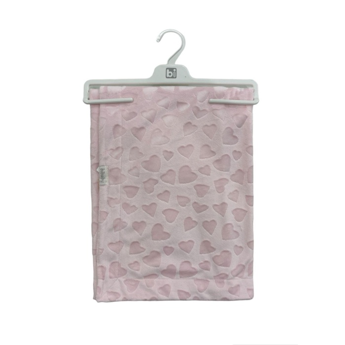 Bibaby Jacquard Heart 82x90 Battaniye 64727 Pink