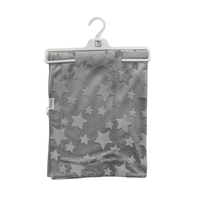 Bibaby Jacquard Star 82x90 Battaniye 64726 Grey