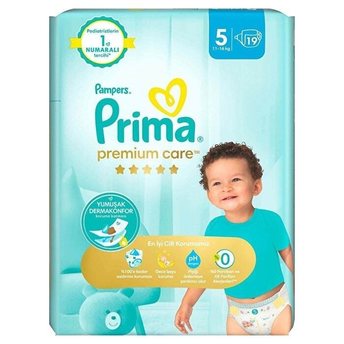 Prima Premium Care Bebek Bezi 5 Beden 11-16 Kg 19 Adet