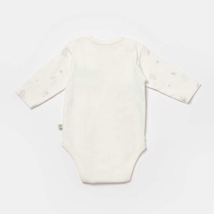 Bibaby Biorganic Koala Jungle Uzun Kol Bebek Body 56969 Gri