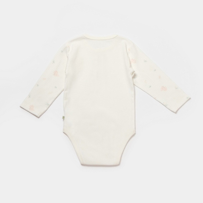 Bibaby Biorganic Koala Jungle Uzun Kol Bebek Body 56973 Pembe