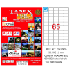 Tanex Laser Etiket 100 Yp 38.1x21.2 Laser-copy-ınkjet Tw-2065