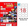 Tanex Tw-2118 58,4mmx42,3mm Etiket 100yp