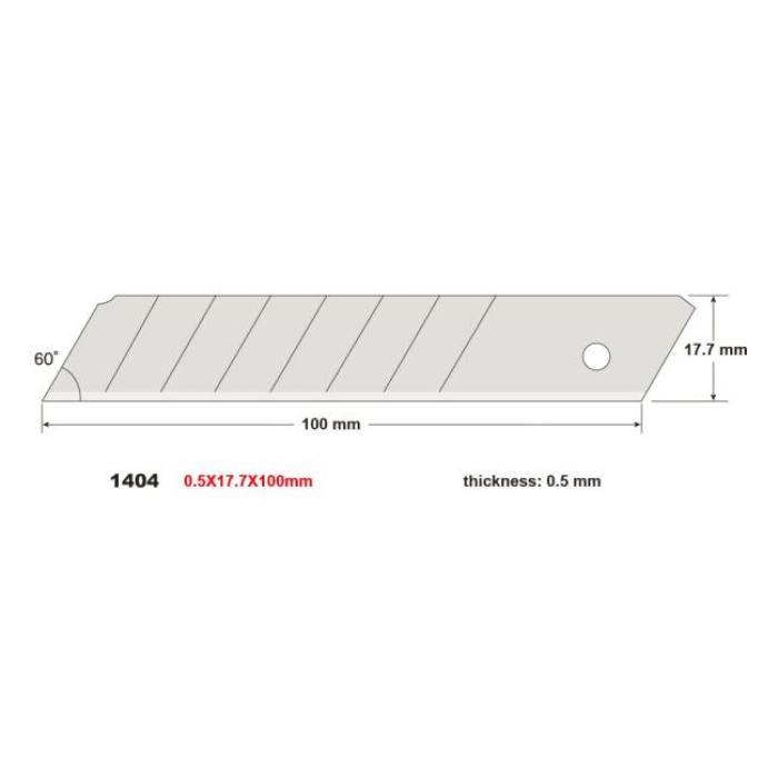Sdi Maket Bıçağı Yedek Geniş 1404 | 10lu Tüp