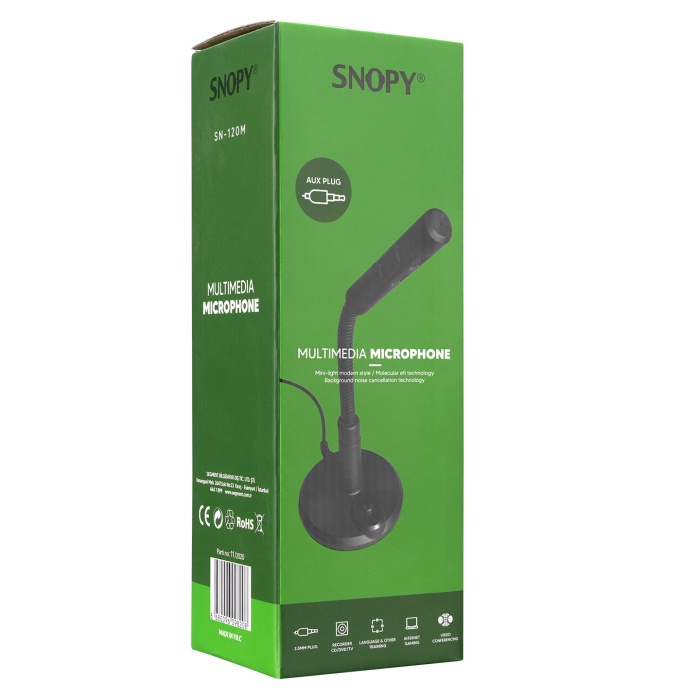 Snopy Sn-120m Siyah Masaüstü Mikrofon