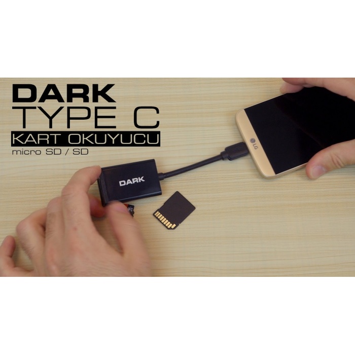 Dark Dk-ac-ucr310 Usb3.1 Type-c Harici Çoklu Kart Okuyucu