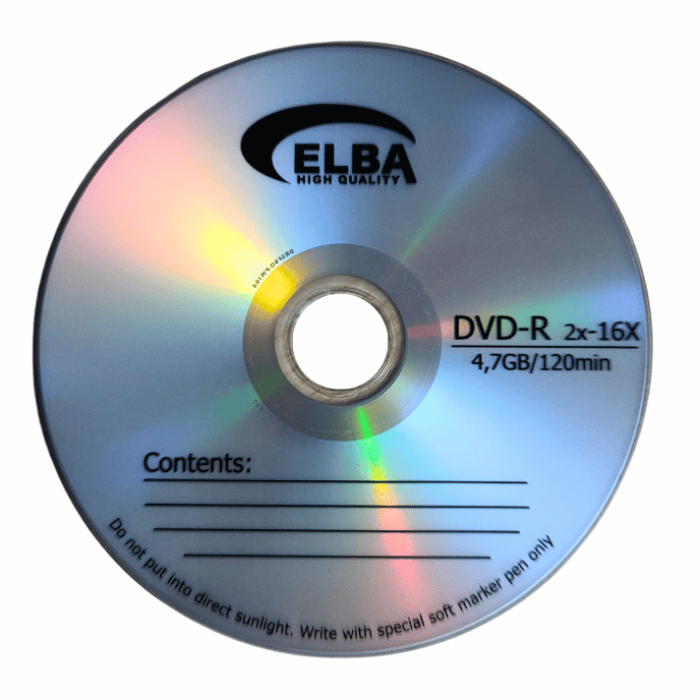 Elba Dvd-r 4,7 Gb 120 Dk Shrink
