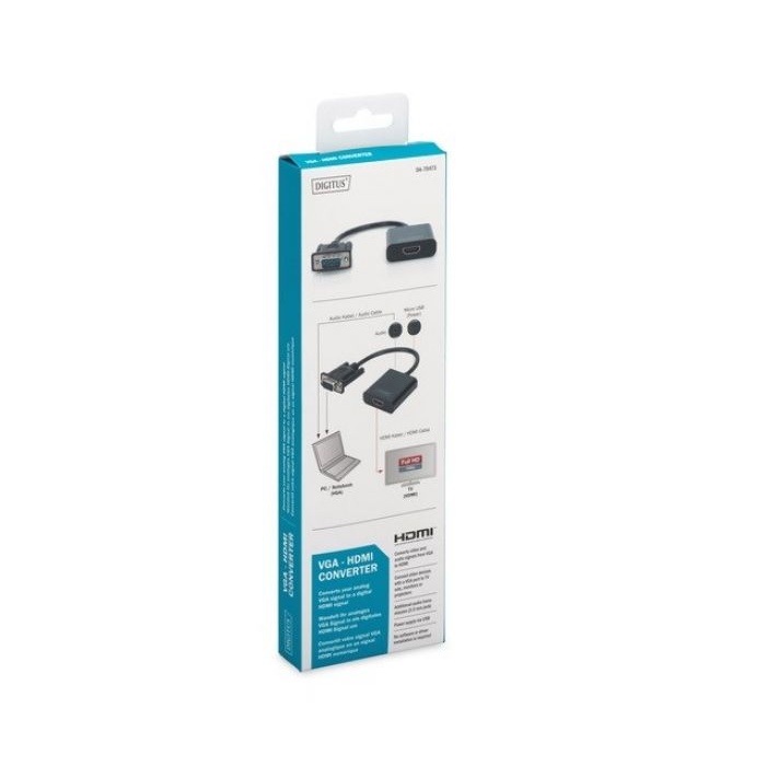 Digitus Da-70473 Vga-hdmı + Ses 3.5mm Jak Full Hd Çevirici