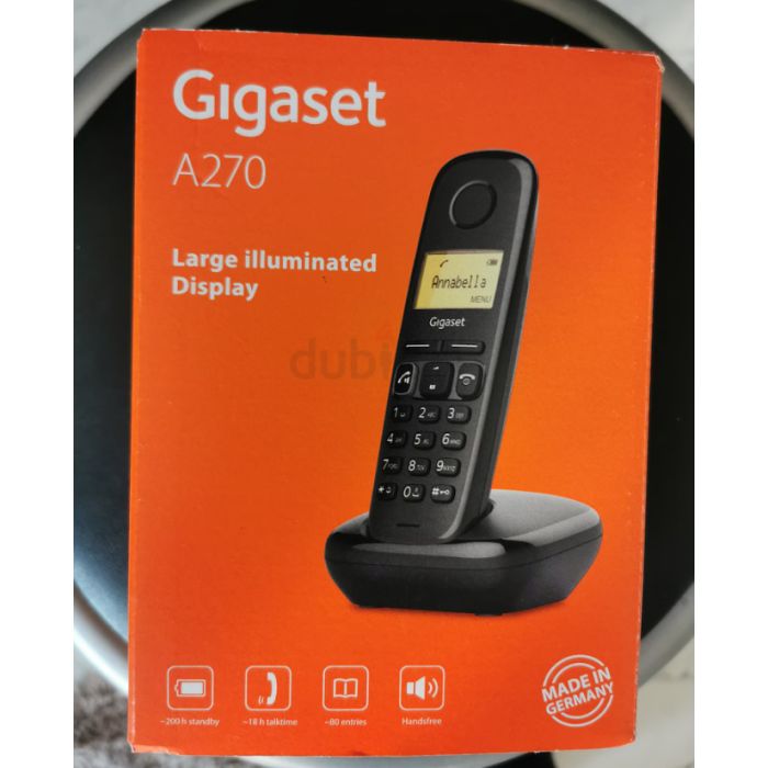 Gigaset A270 Kablosuz Lcd Ekranlı Telefon Siyah