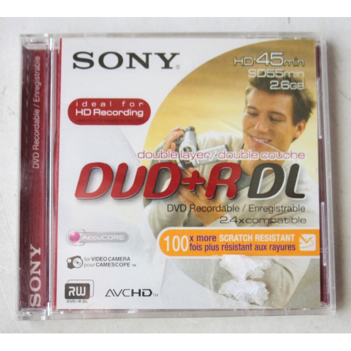 Sony Dvd+r Dl 2.6gb Kutulu Hd 45 Dakikalık