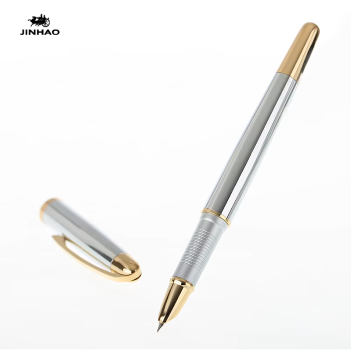 Jinhao 606 Özel Tükenmez Kalem Gümüş Renk