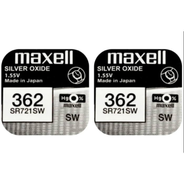 Maxell Sr-721 Sw / 362 Pil 1.55v Silver Oxide