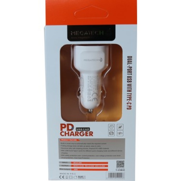 Megatech T-05 | Çakmaklık Şarj Aleti 2 Usb Girişli Kablosuz