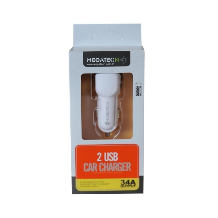 Megatech T-05 | Çakmaklık Şarj Aleti 2 Usb Girişli Kablosuz