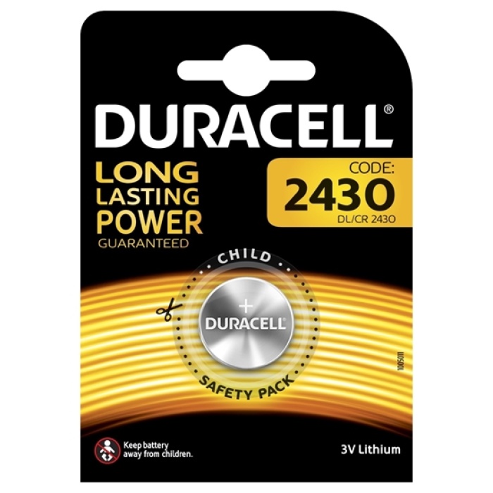 Duracell Cr2430 Lityum Tekli Düğme Pil