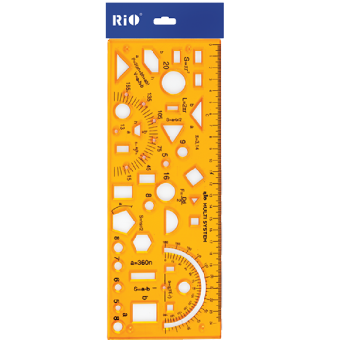 Rio Multi Faction Şablonu Cetvel 25 Cm