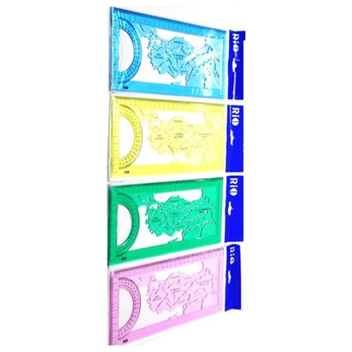 Rio Türkiye Haritası Şablonu 25 Cm Sarı 804