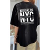 Unisex Brooklyn Rahat Kesim Oversize T-shirt