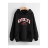 Brooklyn Unisex Baskılı Kapüşonlu Hoodie