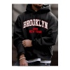 Unisex Brooklyn 1988 New York Yazılı Sweatshirt