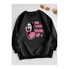 Unisex No You Hang Up Yazılı Sweatshirt