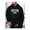 Unisex Chicago Illınoıs Yazılı Sweatshirt