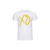 Gold OX Baskılı Beyaz Oversize Unisex T-Shirt