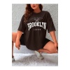 Unisex Brooklyn Yazılı Tshirt