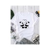 Unisex Love Panda Baskılı Tshirt