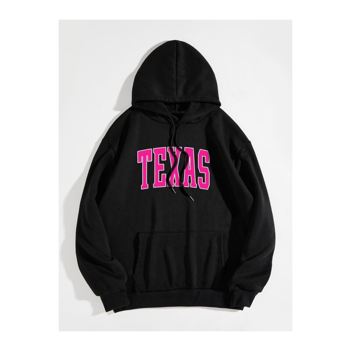 Unisex Texas Yazılı Sweatshirt