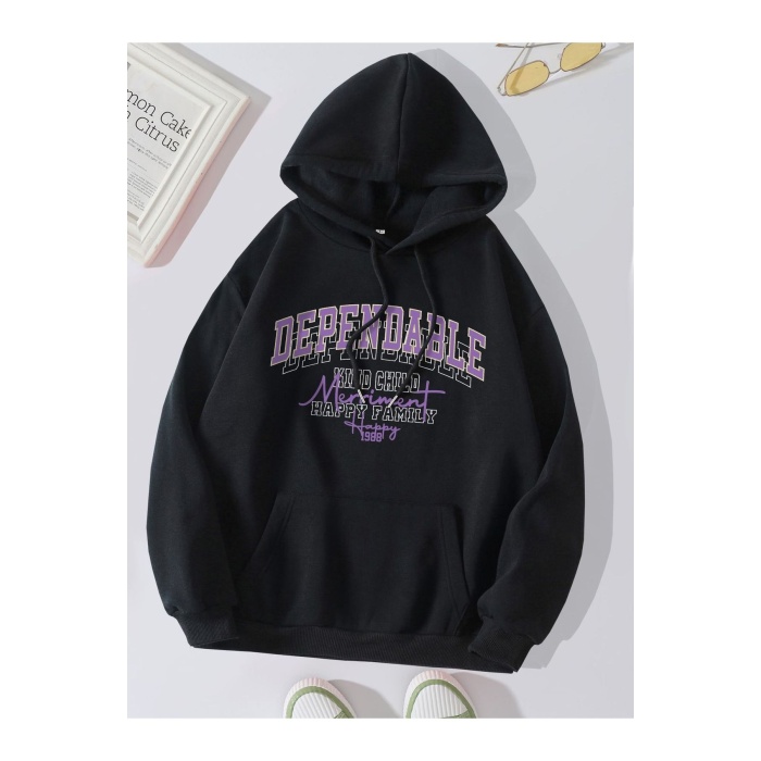 Unisex Dependable Yazılı Sweatshirt