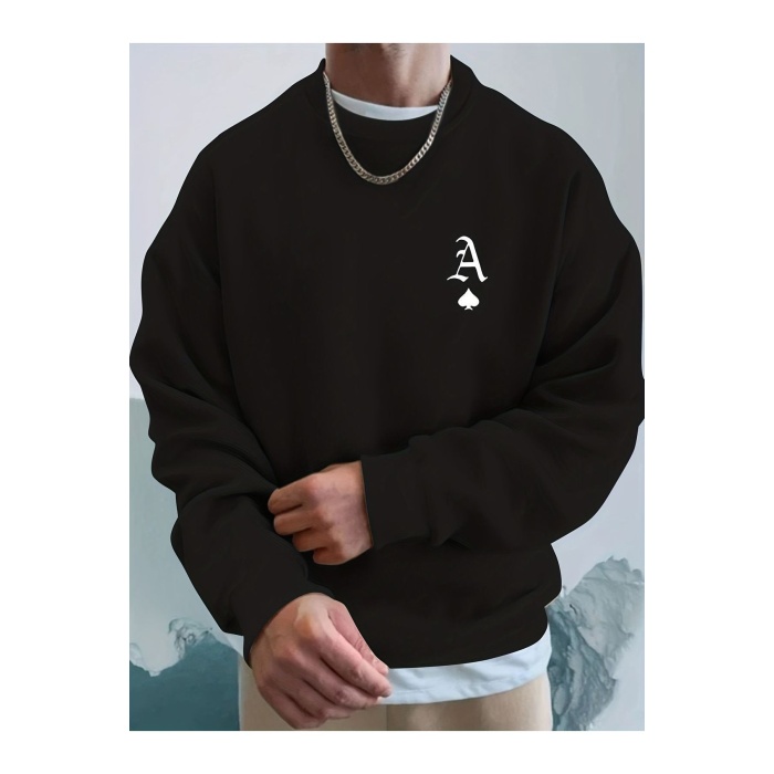 Unisex A Baskılı Sweatshirt