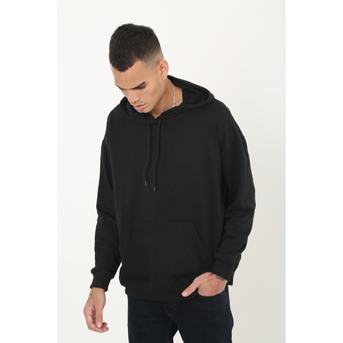 Unisex Kapüşonlu 3 Iplik Sweatshirt