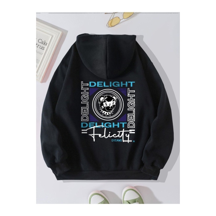 Unisex Delight Yazılı Sweatshirt