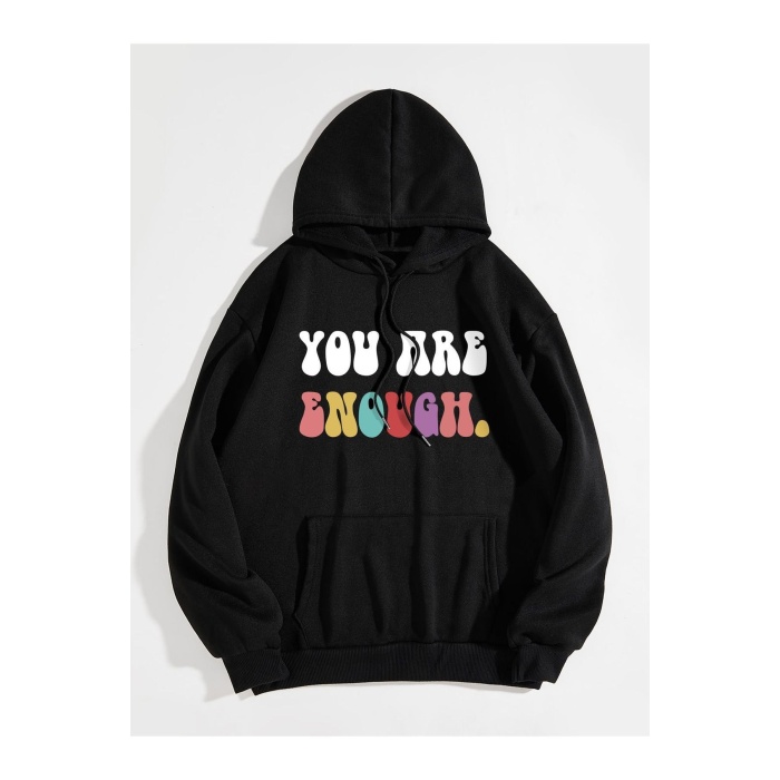 Unisex You ara Yazılı Sweatshirt