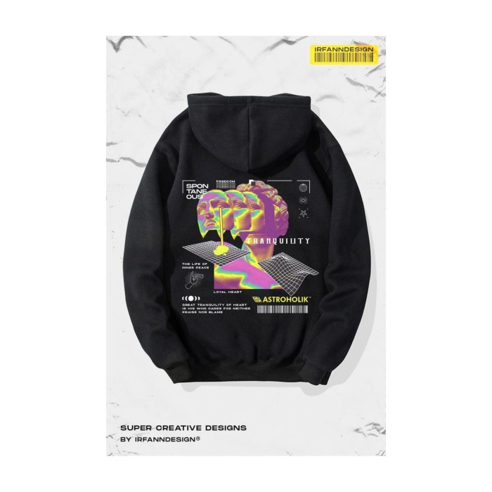 Unisex Spontane Ous Yazılı Sweatshirt