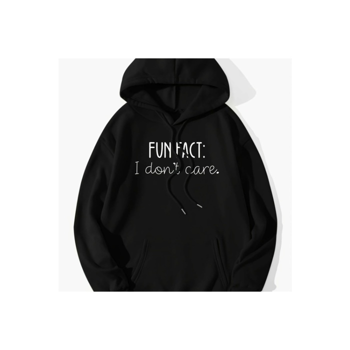 Unisex Fun Fact Yazılı Sweatshirt