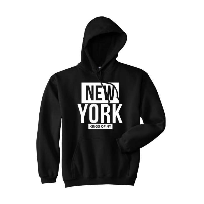 Unisex Kings Of Ny Yazılı Sweatshirt