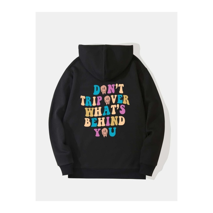 Unisex Dont Trip Yazılı Sweatshirt