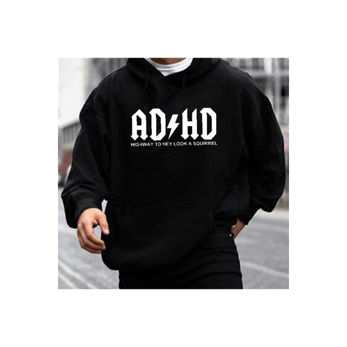 Unisex ADHD Yazılı Sweatshirt