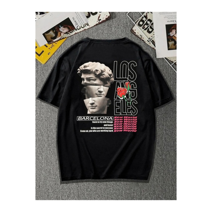 Unisex Barcelona Yazılı Tshirt